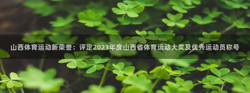 7m体育官方网站：山西体育运动新荣誉：评定2023年度山西省体育运动大奖及优秀运动员称号